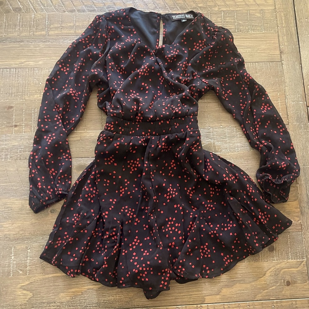 Trixxi Girl Romper Black & Red ❤️🖤